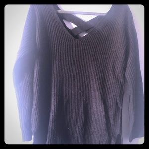 Oversized black sweater